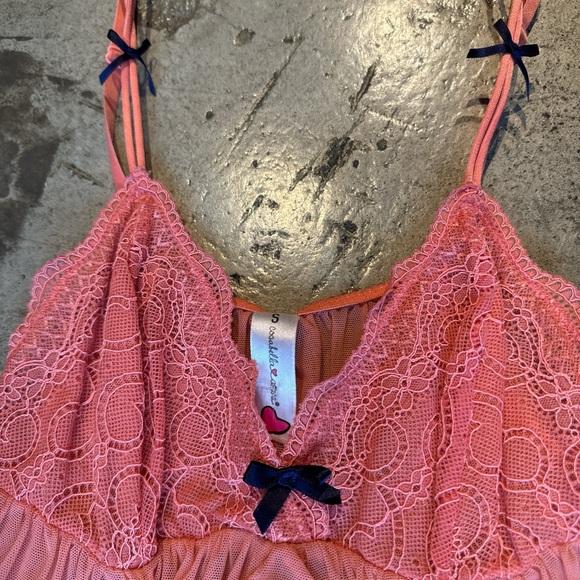 Cosabella lace teddy open front with blue accents size S - Picture 3 of 8
